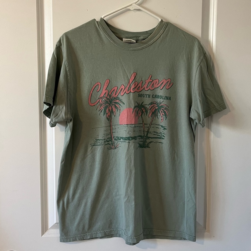 Charleston 100% Cotton Graphic Comfort Colors Tee Shirt Dress Up Boutique
